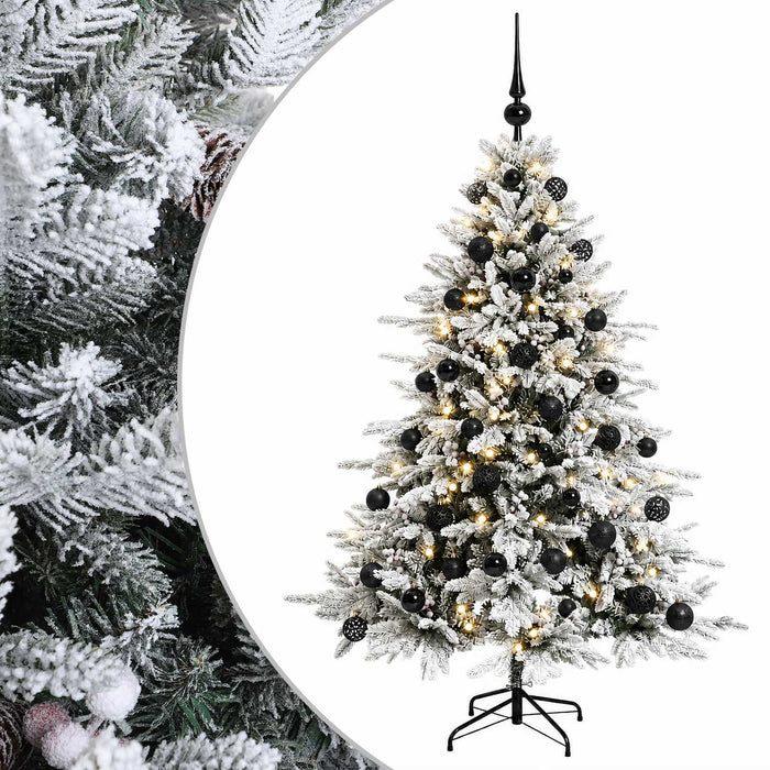 Brad de Crăciun artificial cu glob 120 cm 150 LED-uri Alb cald WALTI