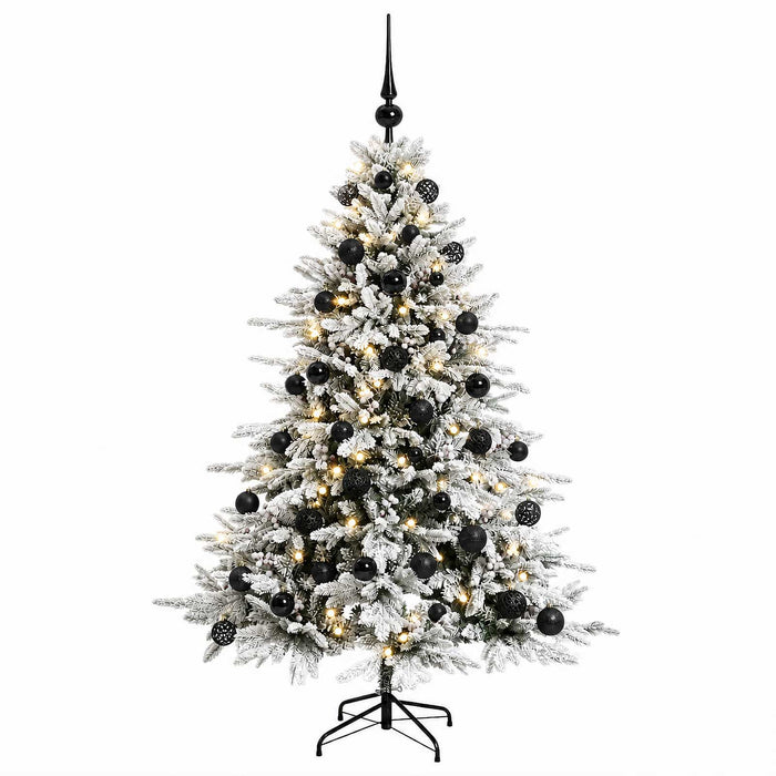 Brad de Crăciun artificial cu glob 150 cm 150 LED-uri Alb cald WALTI