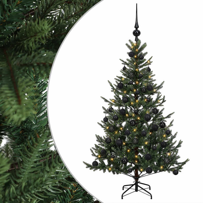 Brad de Crăciun artificial cu glob 120 cm 150 LED-uri Alb cald - WALTI WALTI