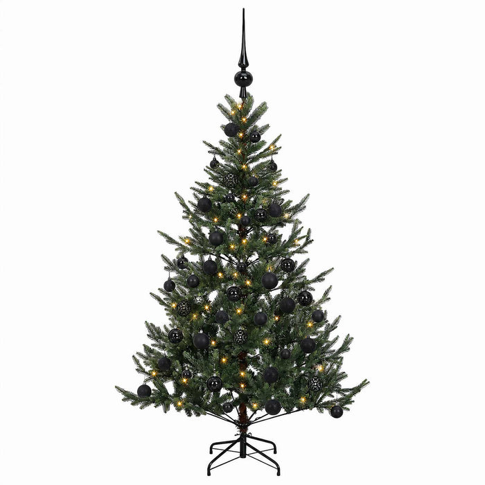 Brad de Crăciun artificial cu glob 120 cm 150 LED-uri Alb cald - WALTI WALTI