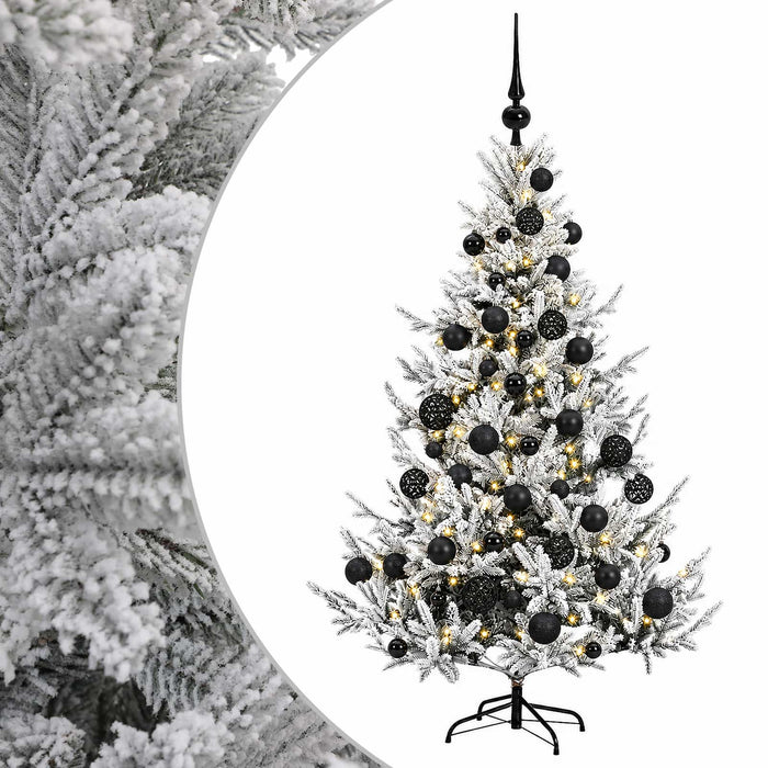 Brad de Crăciun artificial cu glob 150 cm 150 LED-uri Alb cald WALTI