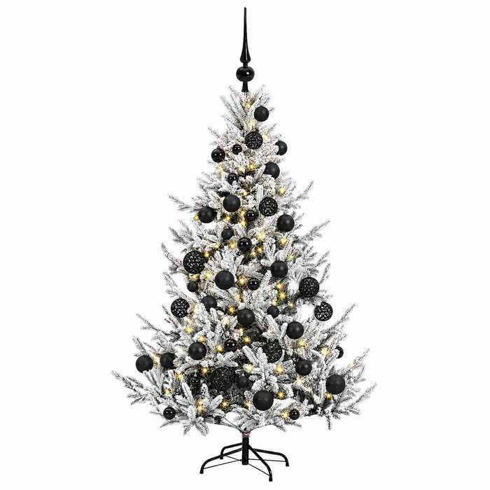 Brad de Crăciun artificial cu glob 150 cm 150 LED-uri Alb cald WALTI