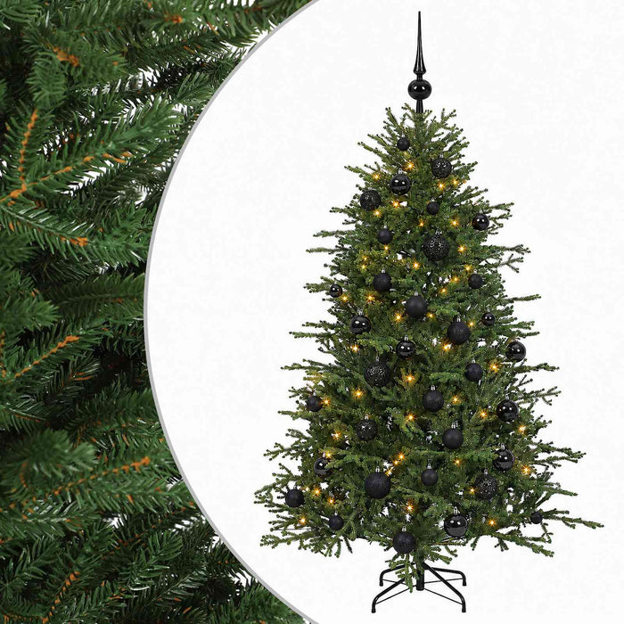 Brad de Crăciun artificial cu glob 120 cm 150 LED-uri Alb cald WALTI