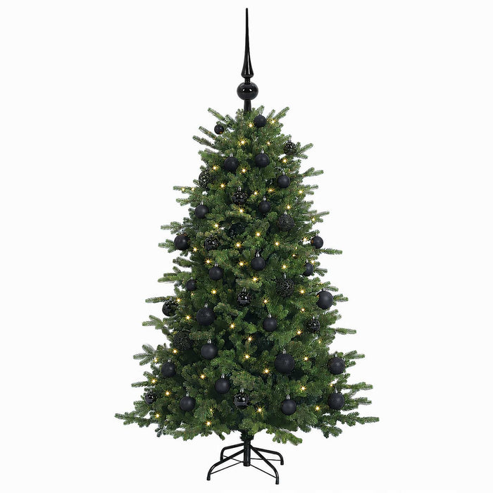 Brad de Crăciun artificial cu glob 150 cm 150 LED-uri Alb cald WALTI