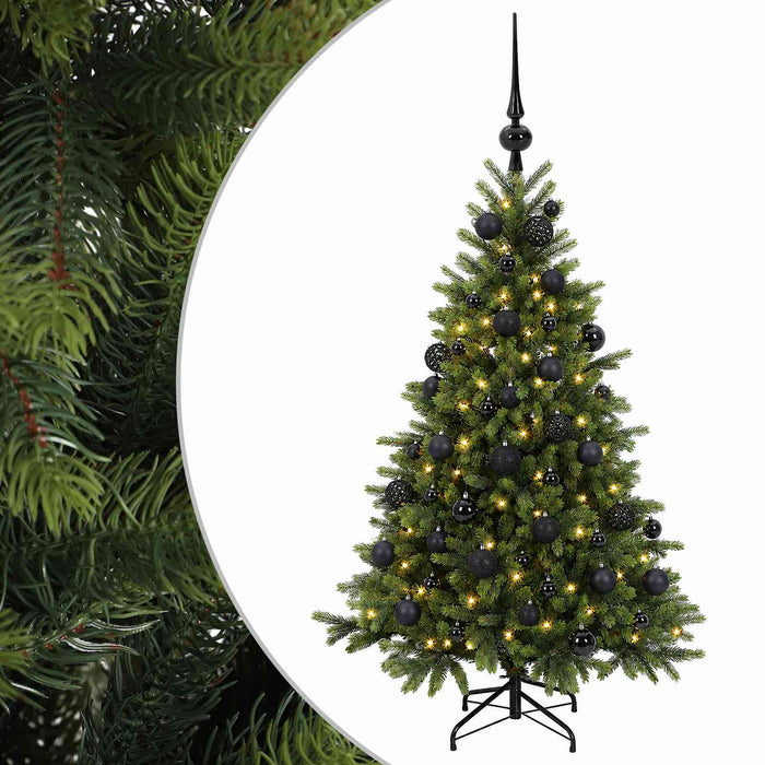 Brad de Crăciun artificial cu glob 150 cm 150 LED-uri Alb cald WALTI