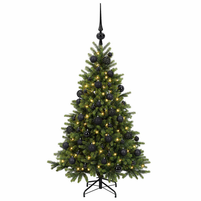 Brad de Crăciun artificial cu glob 150 cm 150 LED-uri Alb cald WALTI