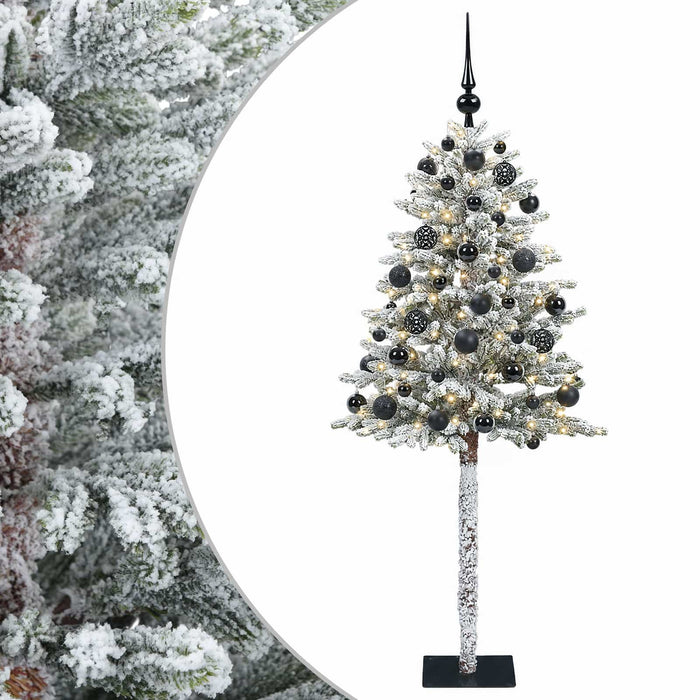 Brad de Crăciun artificial cu globuri 150 cm 150 LED-uri - WALTI WALTI