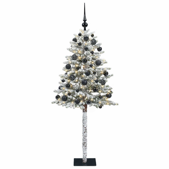 Brad de Crăciun artificial cu globuri 150 cm 150 LED-uri - WALTI WALTI