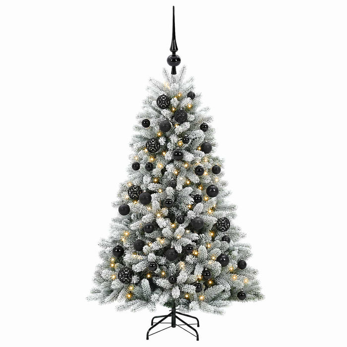 Brad de Crăciun artificial cu globuri 120 cm 150 LED-uri - WALTI WALTI
