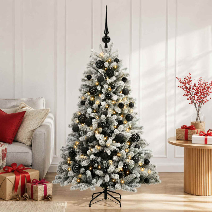 Brad de Crăciun artificial cu globuri 120 cm 150 LED-uri - WALTI WALTI