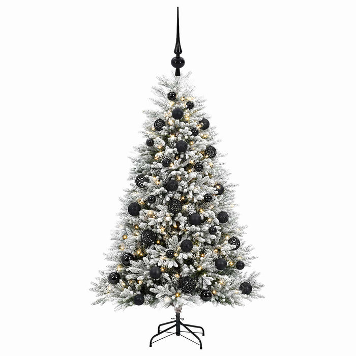 Brad de Crăciun artificial cu globuri 120 cm 150 LED-uri - WALTI WALTI