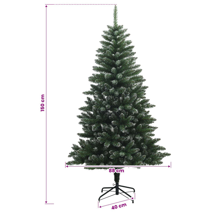 Brad de Crăciun artificial cu globuri 150 cm 150 LED-uri - WALTI WALTI