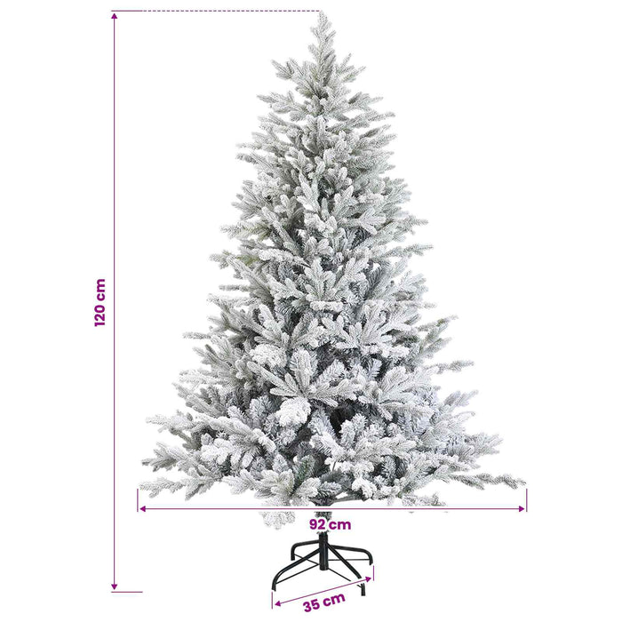 Brad de Crăciun artificial cu glob 120 cm 150 LED-uri Alb cald WALTI