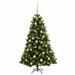 Brad de Crăciun artificial cu glob 120 cm 150 LED-uri Alb cald - WALTI WALTI