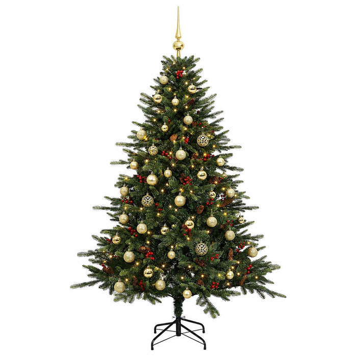 Brad de Crăciun artificial cu glob 150 cm 150 LED-uri Alb cald WALTI