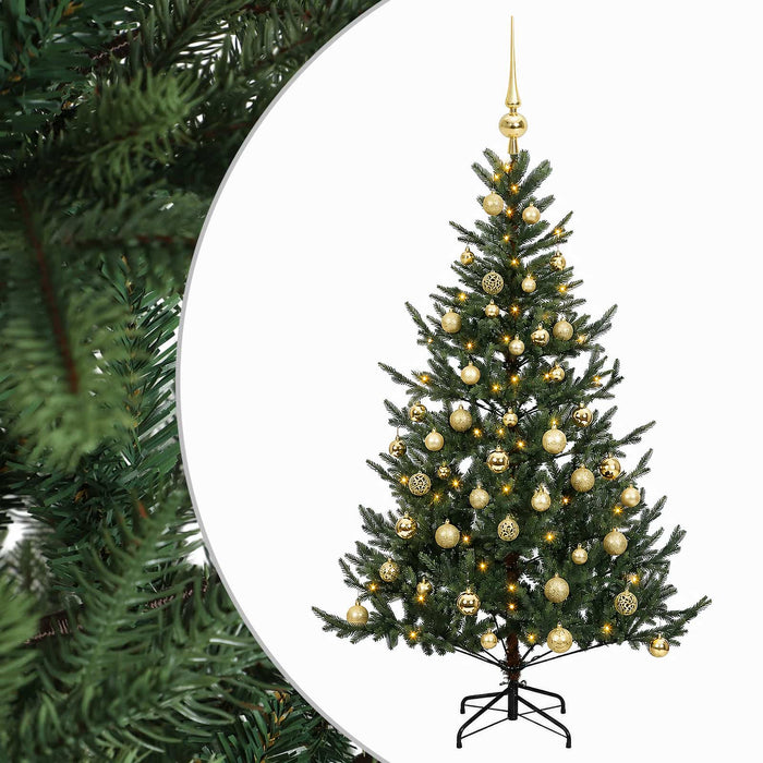Brad de Crăciun artificial cu glob 120 cm 150 LED-uri Alb cald WALTI
