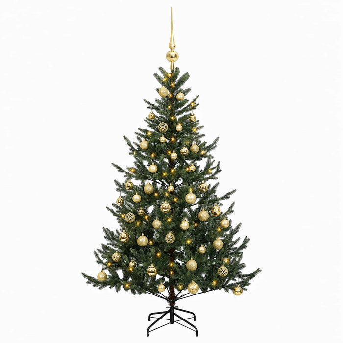 Brad de Crăciun artificial cu glob 120 cm 150 LED-uri Alb cald WALTI