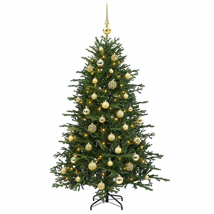 Brad de Crăciun artificial cu glob 150 cm 150 LED-uri Alb cald WALTI