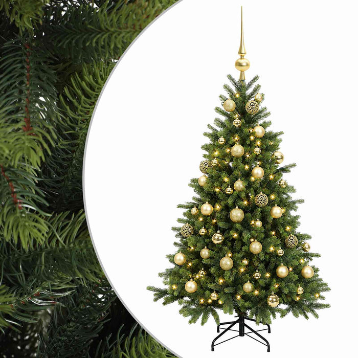 Brad de Crăciun artificial cu glob 150 cm 150 LED-uri Alb cald - WALTI WALTI