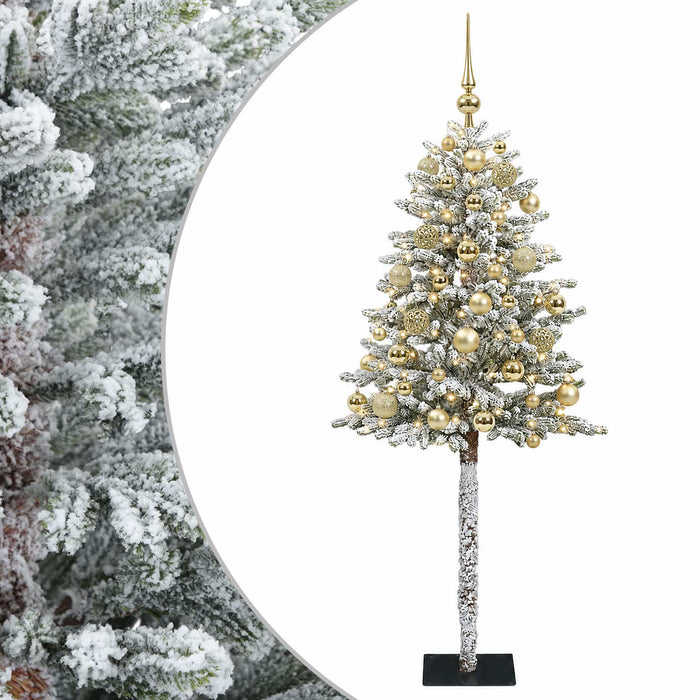Brad de Crăciun artificial cu globuri 150 cm 150 LED-uri - WALTI WALTI