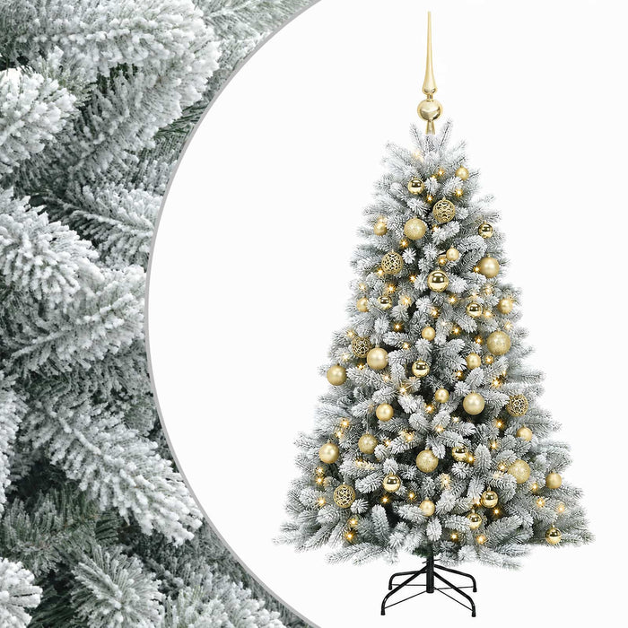 Brad de Crăciun artificial cu globuri 120 cm 150 LED-uri - WALTI WALTI