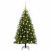 Brad de Crăciun artificial cu globuri 150 cm 150 LED-uri - WALTI WALTI