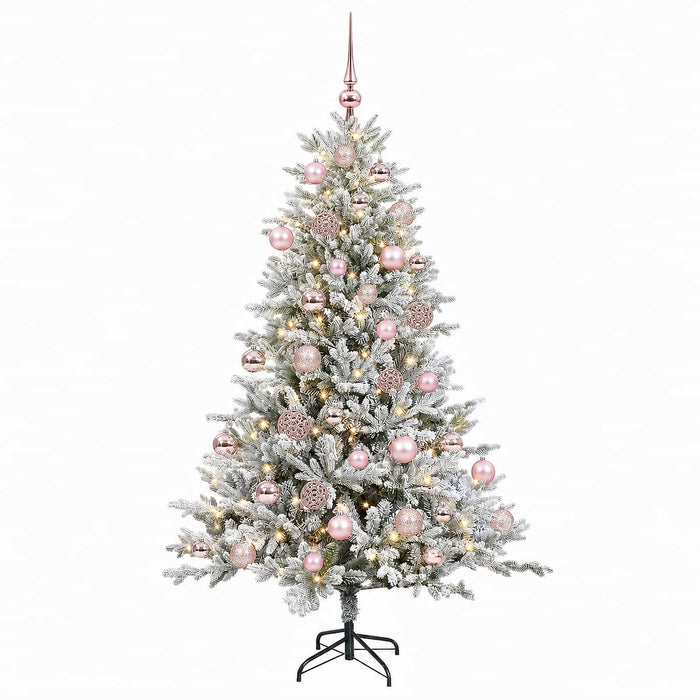 Brad de Crăciun artificial cu glob 150 cm 150 LED-uri Alb cald WALTI