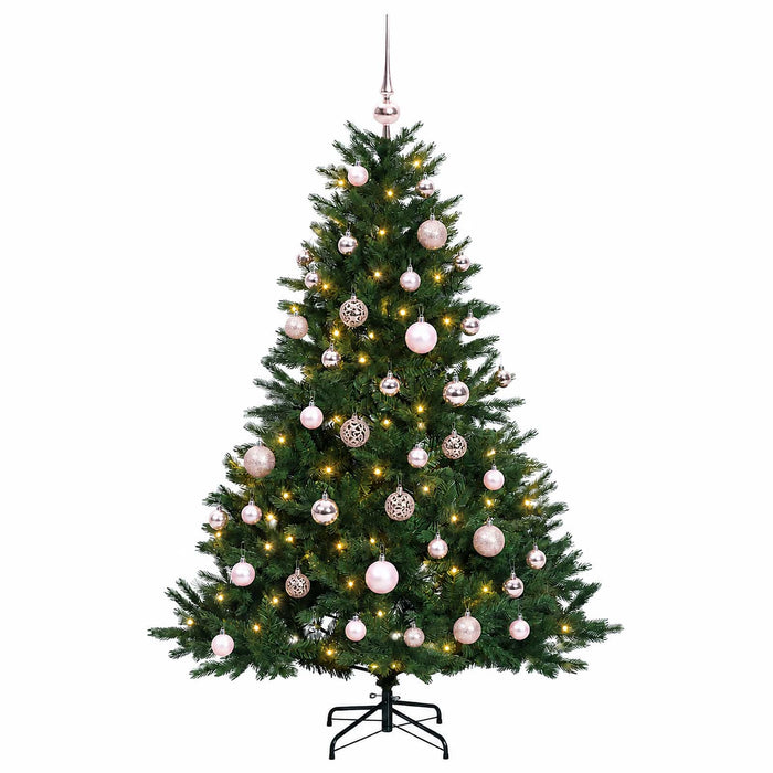 Brad de Crăciun artificial cu glob 120 cm 150 LED-uri Alb cald WALTI