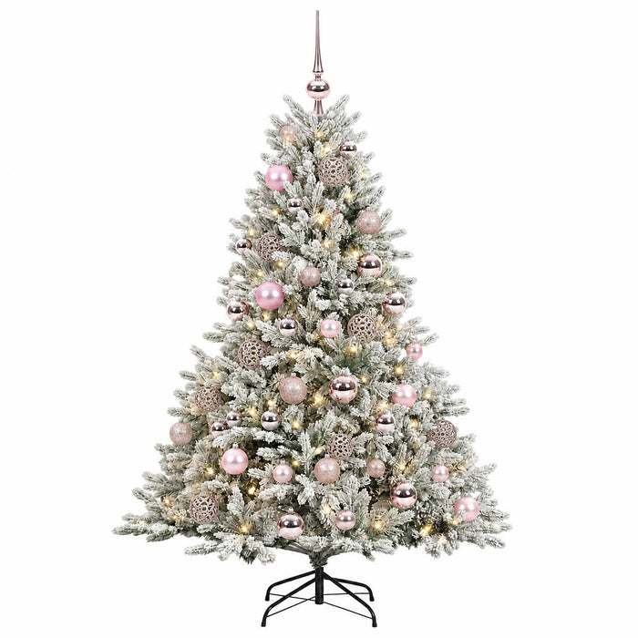 Brad de Crăciun artificial cu glob 120 cm 150 LED-uri Alb cald - WALTI WALTI