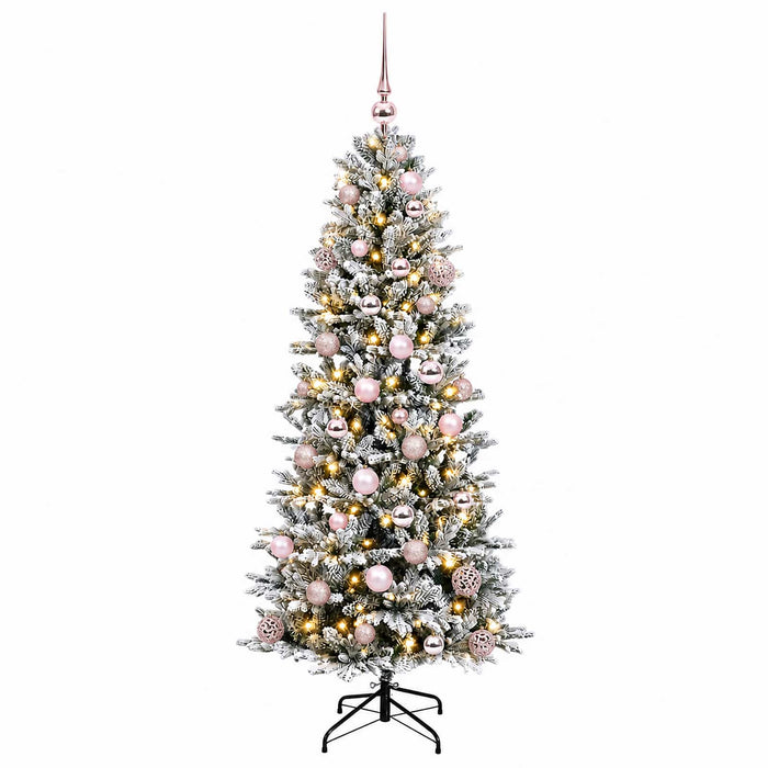 Brad de Crăciun artificial cu glob 120 cm 150 LED-uri Alb cald WALTI