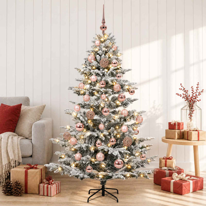 Brad de Crăciun artificial cu glob 150 cm 150 LED-uri Alb cald WALTI