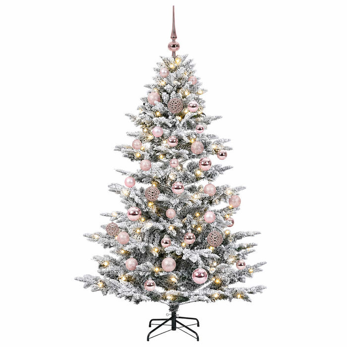 Brad de Crăciun artificial cu glob 150 cm 150 LED-uri Alb cald WALTI