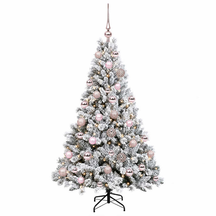 Brad de Crăciun artificial cu glob 150 cm 150 LED-uri Alb cald WALTI