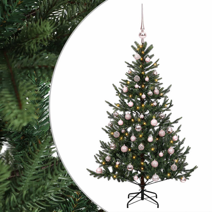 Brad de Crăciun artificial cu glob 120 cm 150 LED-uri Alb cald WALTI