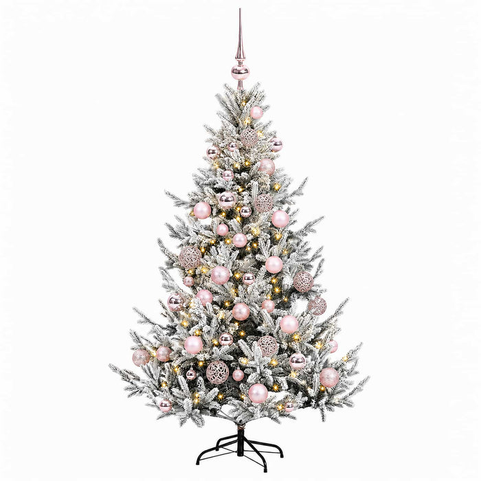 Brad de Crăciun artificial cu glob 150 cm 150 LED-uri Alb cald WALTI