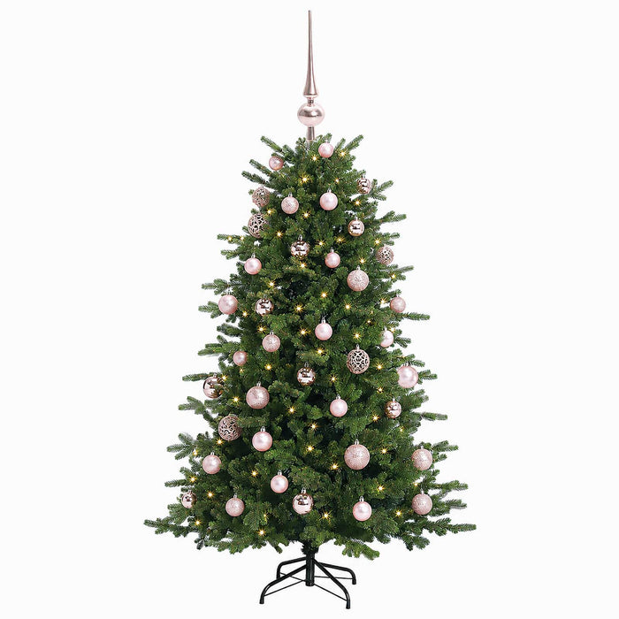 Brad de Crăciun artificial cu glob 150 cm 150 LED-uri Alb cald WALTI