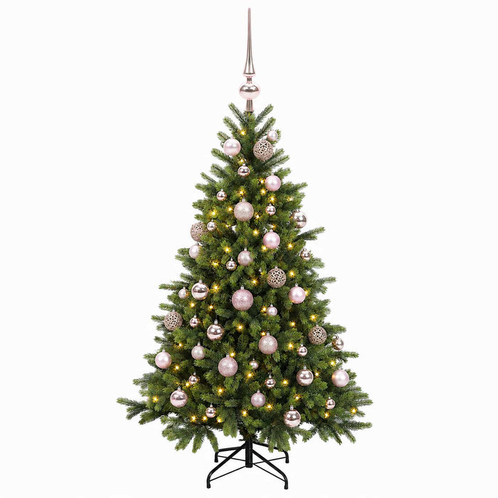 Brad de Crăciun artificial cu glob 150 cm 150 LED-uri Alb cald WALTI