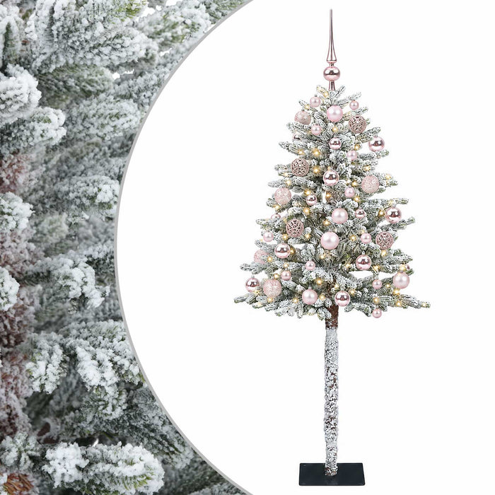 Brad de Crăciun artificial cu globuri 150 cm 150 LED-uri - WALTI WALTI