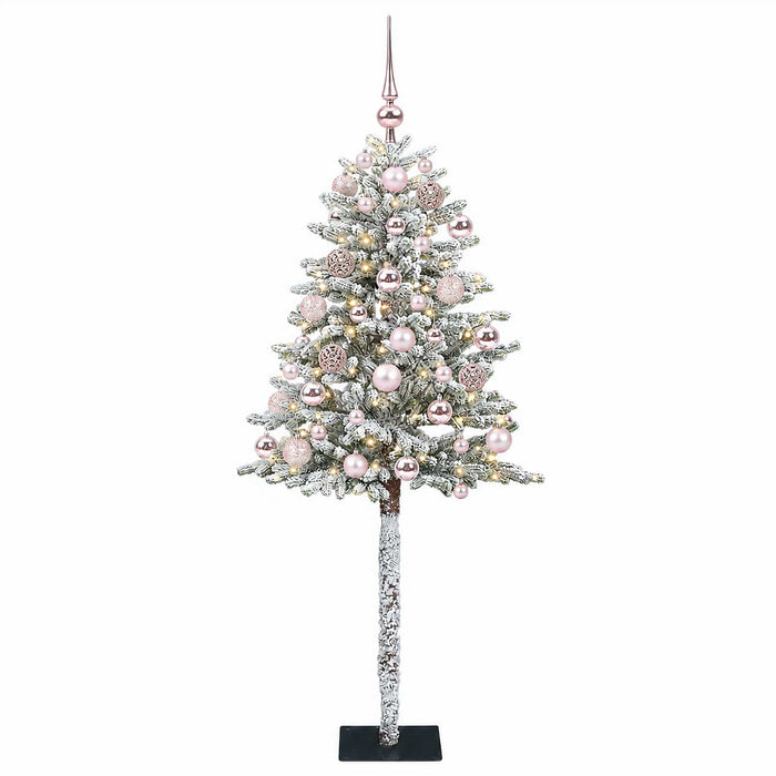 Brad de Crăciun artificial cu globuri 150 cm 150 LED-uri - WALTI WALTI