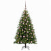 Brad de Crăciun artificial cu globuri 150 cm 150 LED-uri - WALTI WALTI