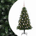Brad de Crăciun artificial cu globuri 150 cm 150 LED-uri - WALTI WALTI