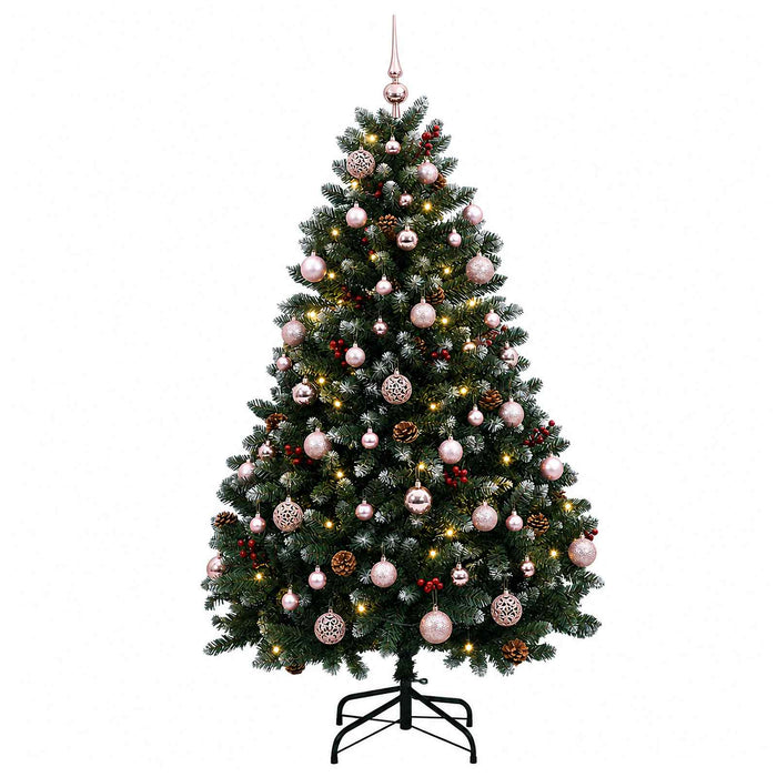 Brad de Crăciun artificial verde cu glob 150 cm 150 LED-uri WALTI