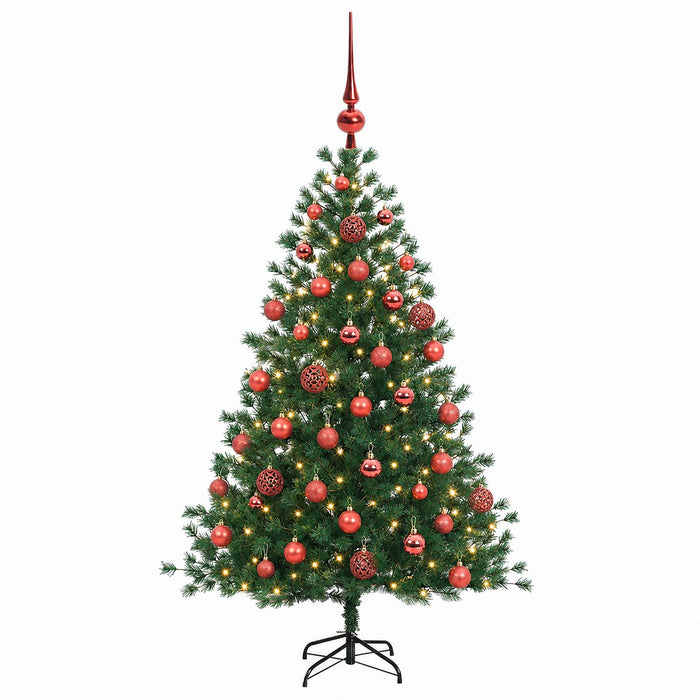 Brad de Crăciun artificial cu glob 150 cm 150 LED-uri Alb cald WALTI