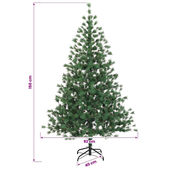 Brad de Crăciun artificial cu glob 150 cm 150 LED-uri Alb cald WALTI