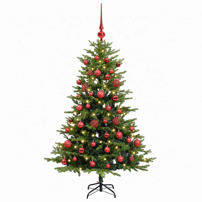 Brad de Crăciun artificial cu globuri 120 cm 150 LED-uri - WALTI WALTI
