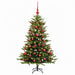 Brad de Crăciun artificial cu globuri 120 cm 150 LED-uri - WALTI WALTI