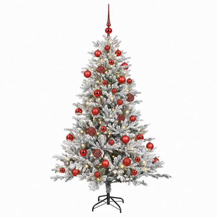 Brad de Crăciun artificial cu glob 150 cm 150 LED-uri Alb cald WALTI