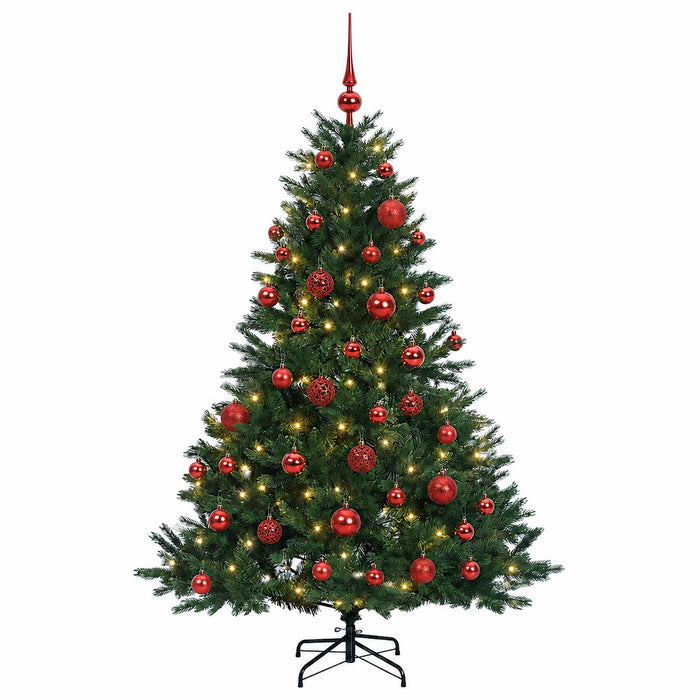 Brad de Crăciun artificial cu glob 120 cm 150 LED-uri Alb cald WALTI