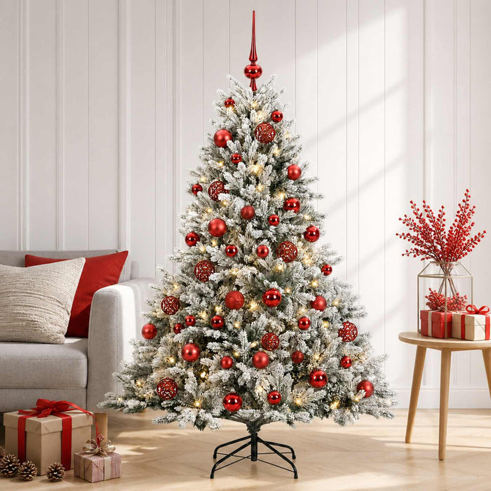Brad de Crăciun artificial cu glob 150 cm 150 LED-uri Alb cald WALTI