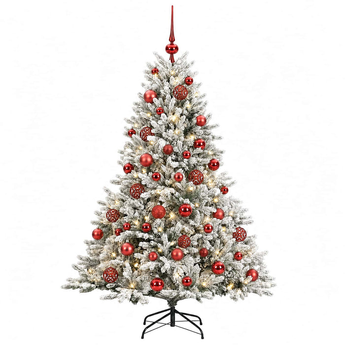 Brad de Crăciun artificial cu glob 150 cm 150 LED-uri Alb cald WALTI